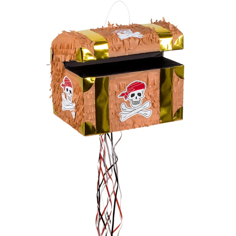Trekpiñata Piraten Schatkist (30 X 26 X 23 Cm)