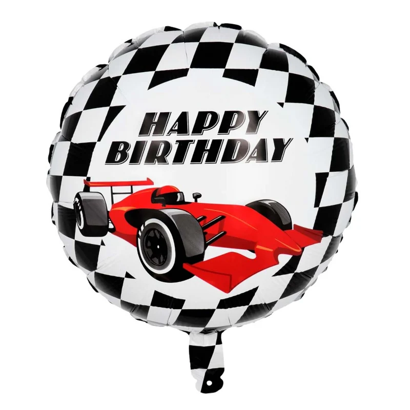 Folieballon Happy Birthday Race Speed
