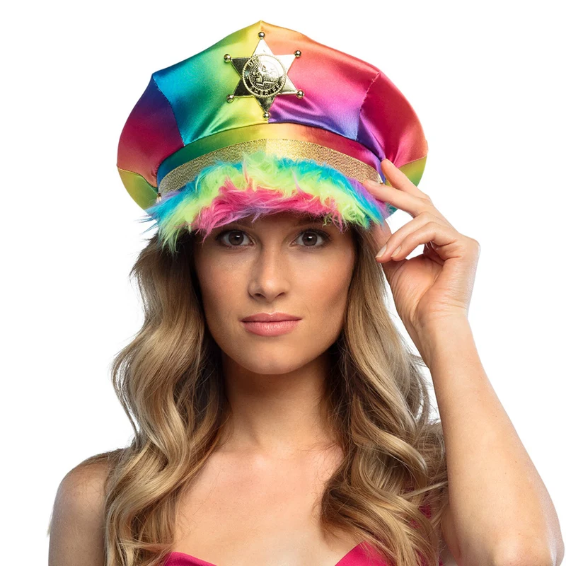 Rainbow Fluffy Sheriff Pet