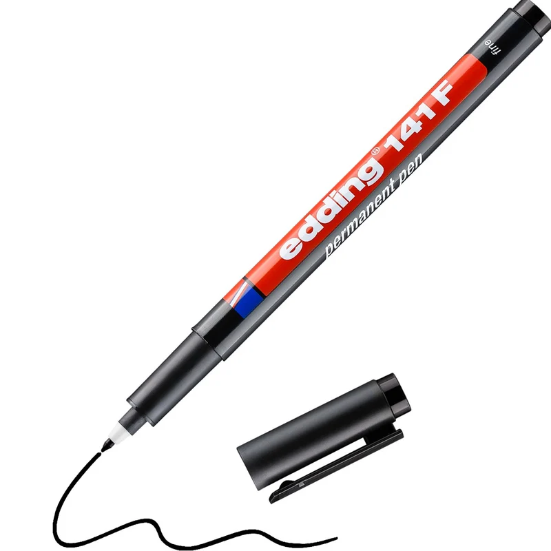 edding 141F OHP permanent marker - 0,6 mm - zwart