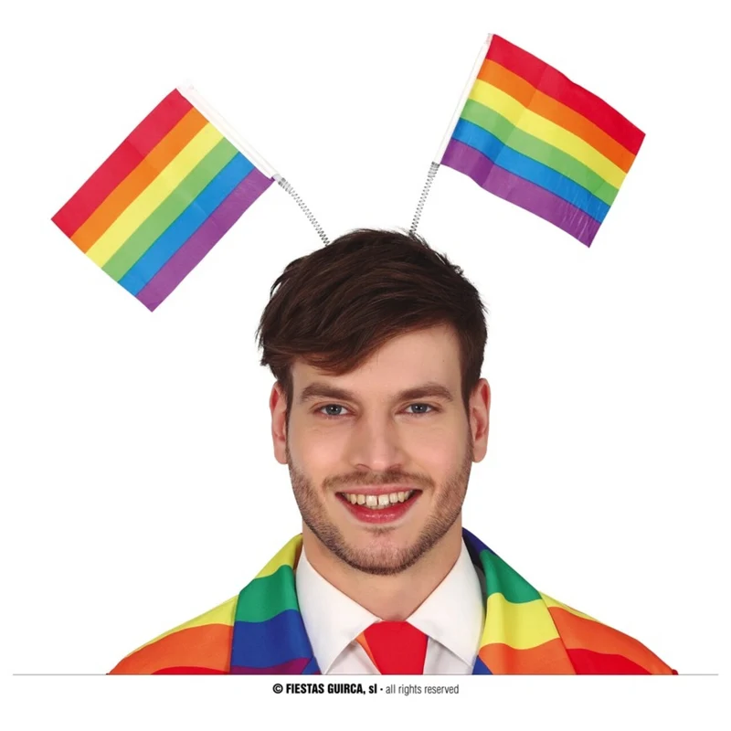 Hoofdband Met Regenboogvlaggetjes