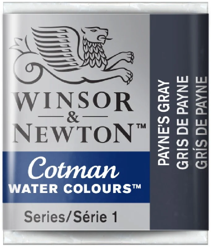W&N Cotman Watercolours - half napje - paynes grey