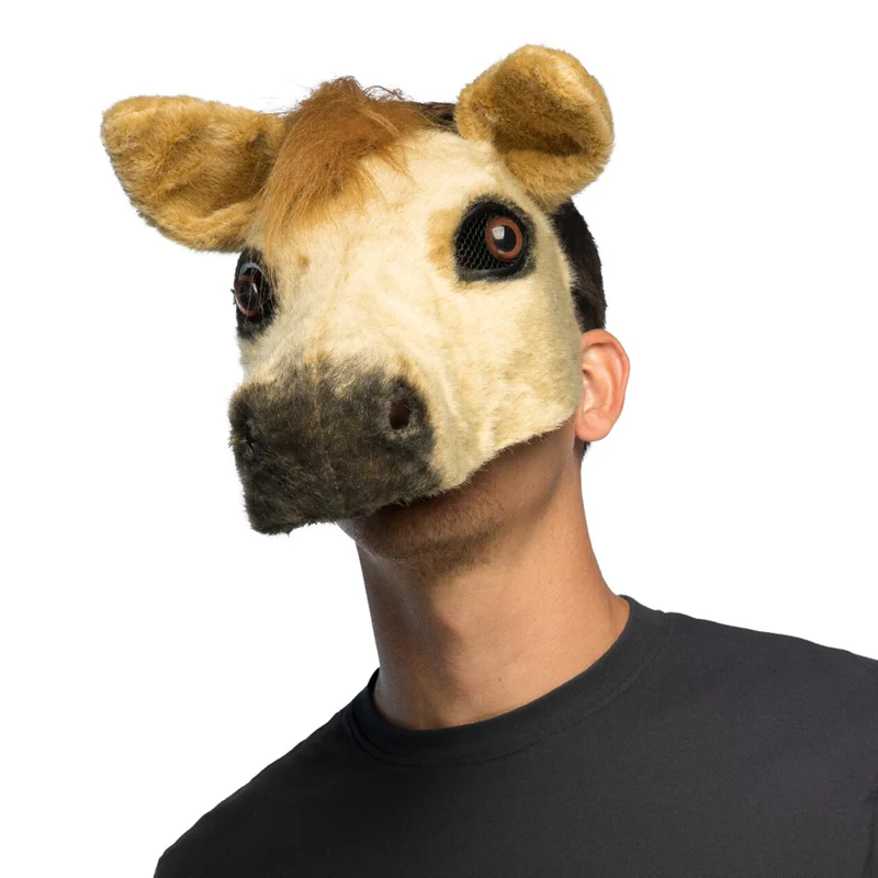 Pluchen Halfmasker Palomino Paard