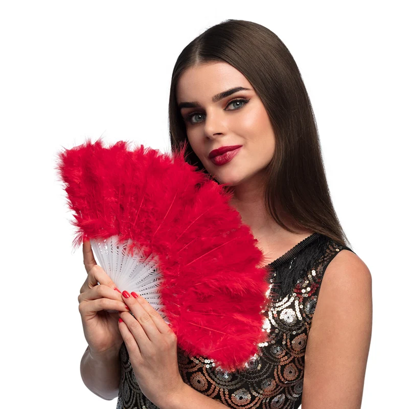 Waaier Flapper Rood (23 Cm)