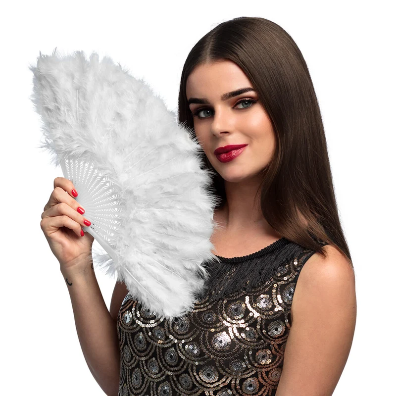 Waaier Flapper Wit (23 Cm)