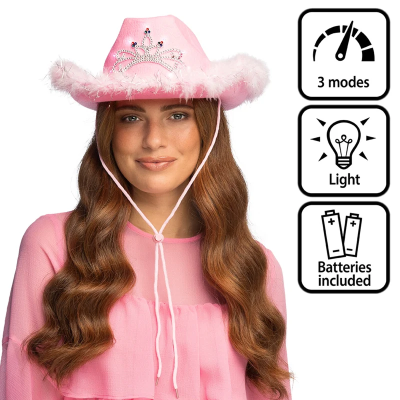 Blush Bandit Cowboyhoed Met Lampjes