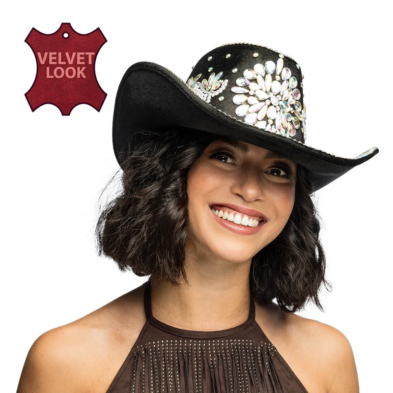 Crystal Chaos Cowboyhoed Zwart