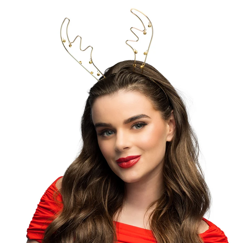 Metalen Diadeem Jingle Bell Rendier