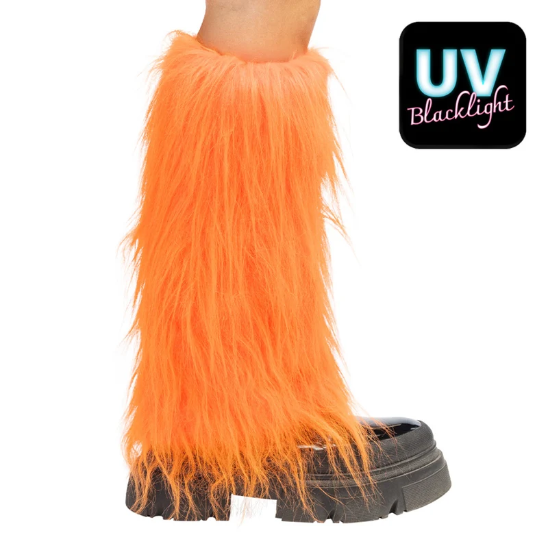 Bontige Beenwarmers Neon Oranje