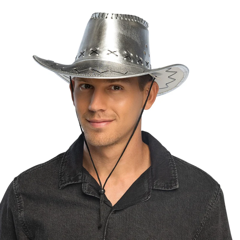 Savanne Zilver Disco Cowboyhoed