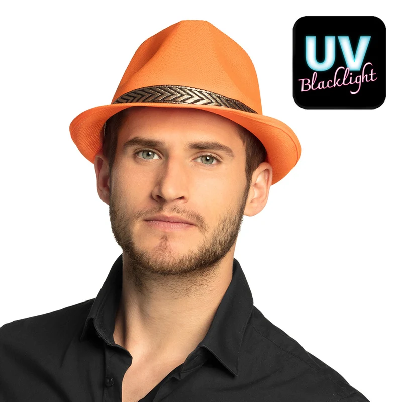 Hoed Funky Fedora Oranje