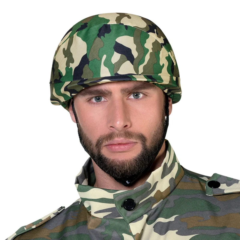 Camo Helm Militair Met 5 Kogels