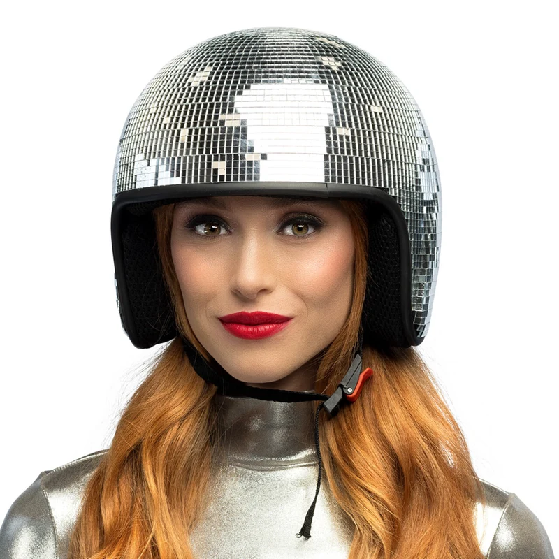 Helm Disco Bol Zilver