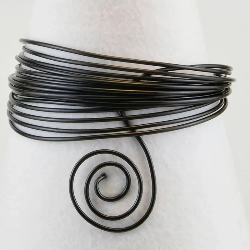 Aluminium wire - 2 mm - zwart