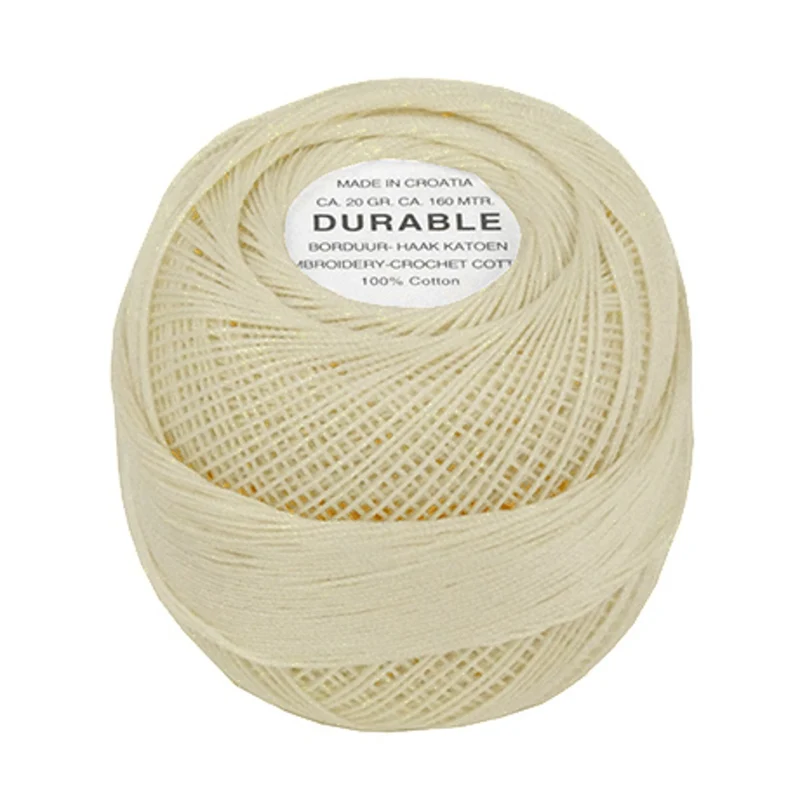 Durable borduur-/haakkatoen - 20 gram - crème