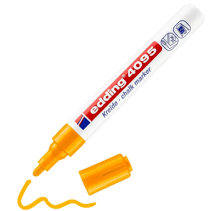 edding 4095 chalk marker - 2 tot 3 mm - neon oranje