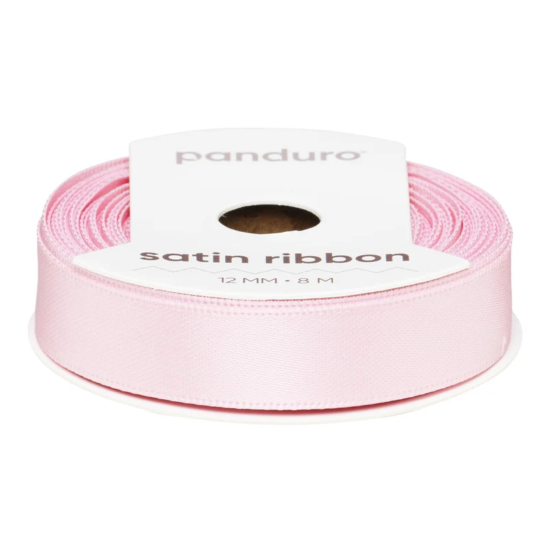 Satijnlint - 12 mm - lichtroze