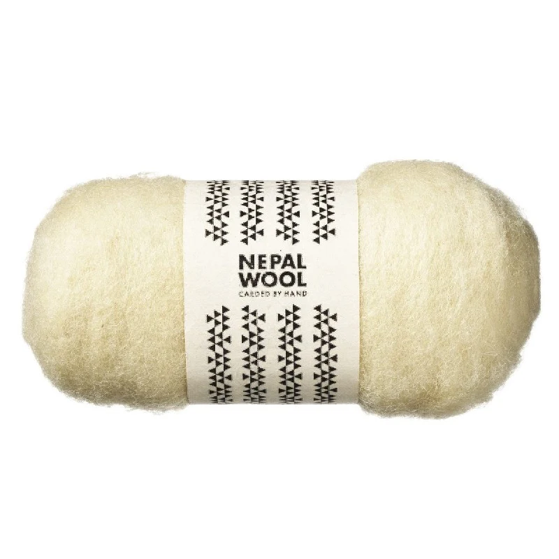 Nepal Wool lamswol - 50 gram - natuur wit