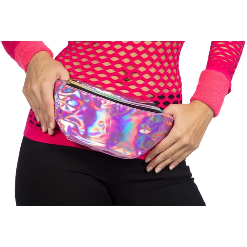 Metallic Roze 80S Festival Heuptas