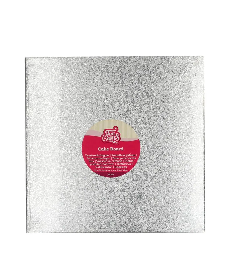 Cake board vierkant 4 mm 30 x 30 cm