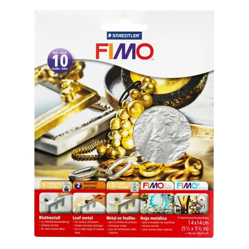 FIMO bladmetaal - zilverkleurig