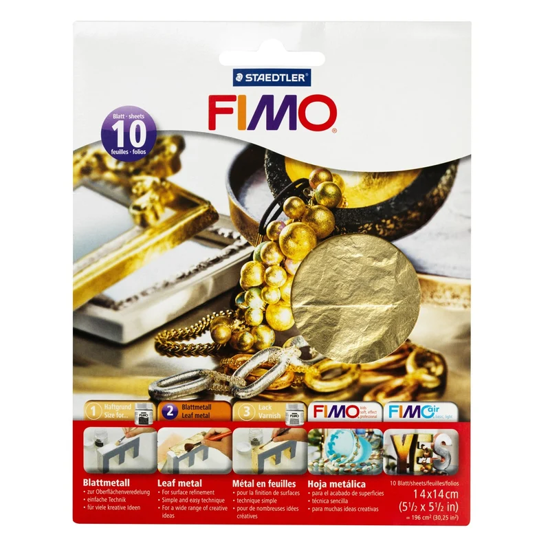 FIMO bladmetaal - goudkleurig
