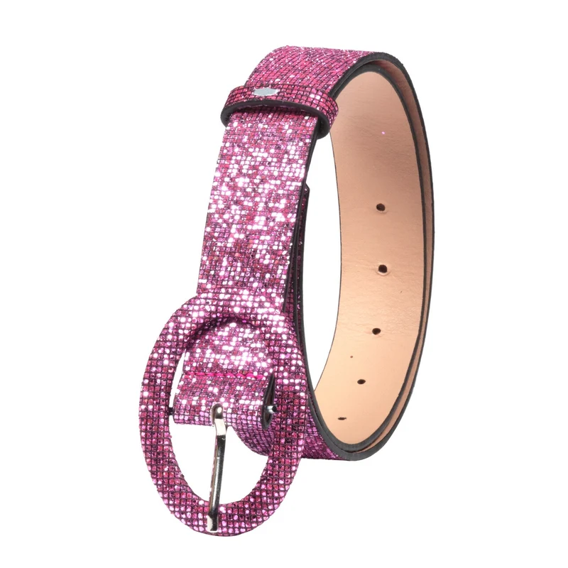 Opvallende Glitter Riem Roze
