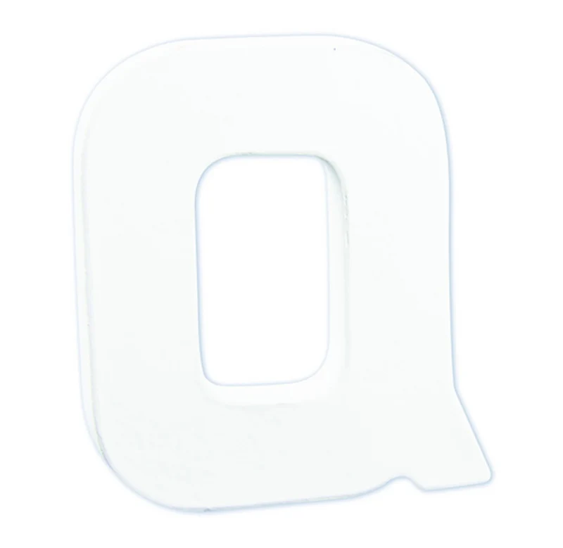 Décopatch - staande letter - 12 cm - Q