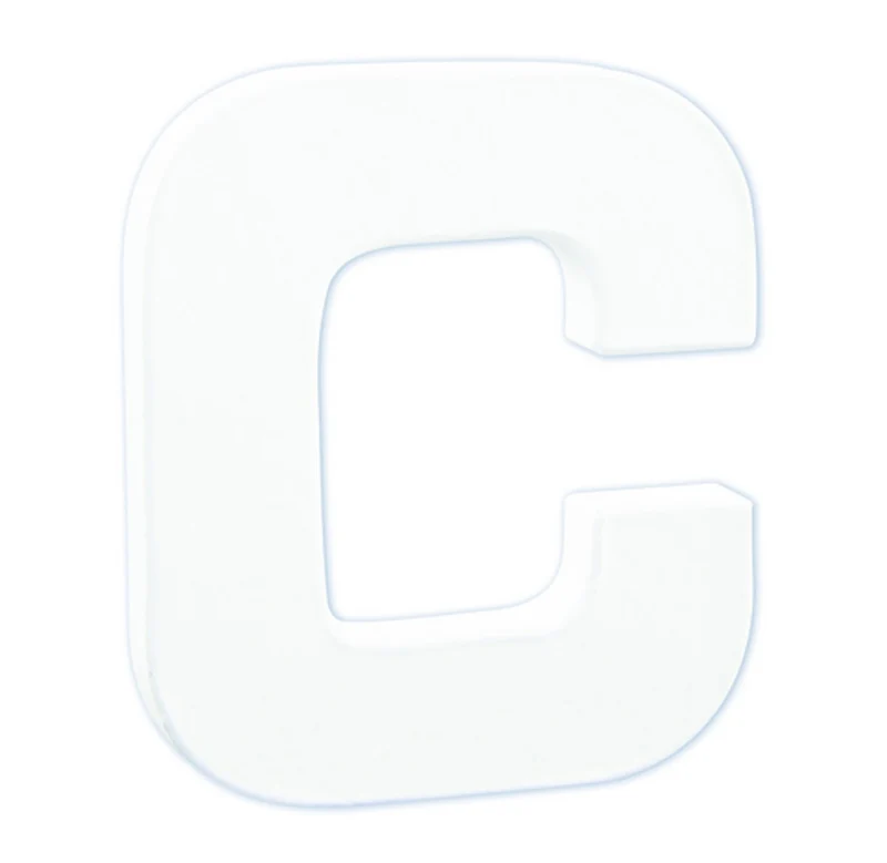 Décopatch - staande letter - 12 cm - C