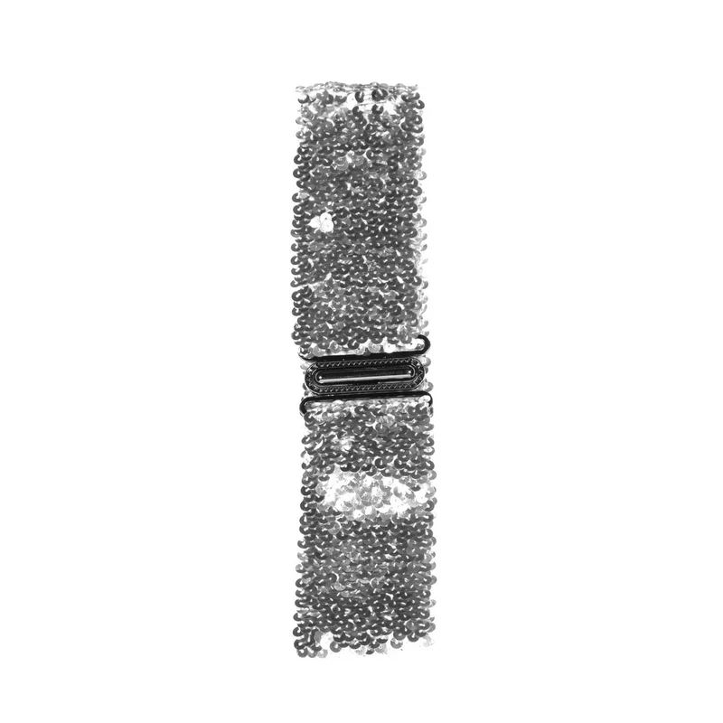 Riem Pailletten Zilver Bling