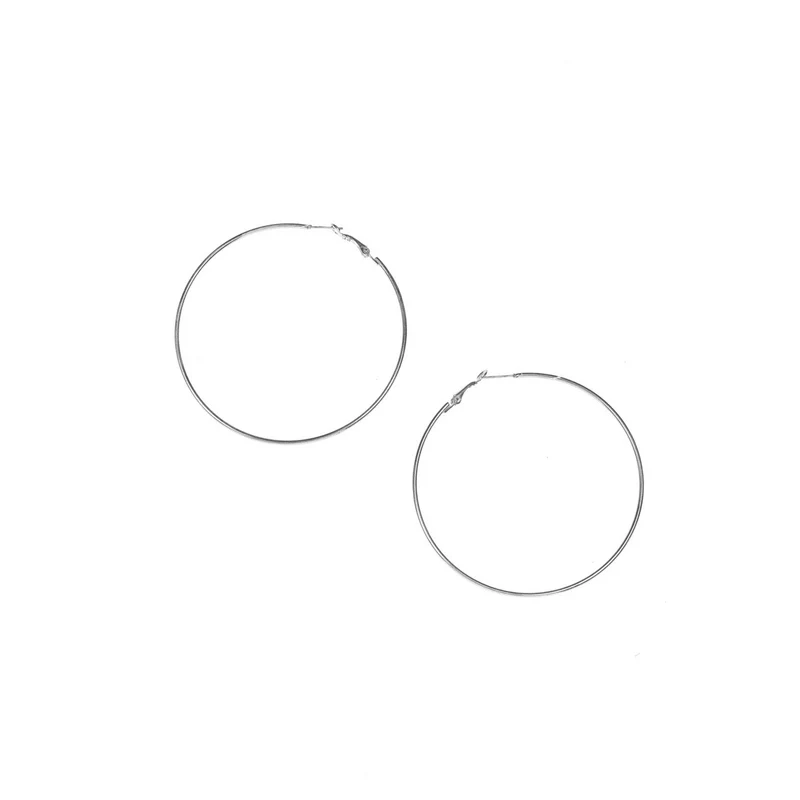Oorbellen Hoops Groot Zilver