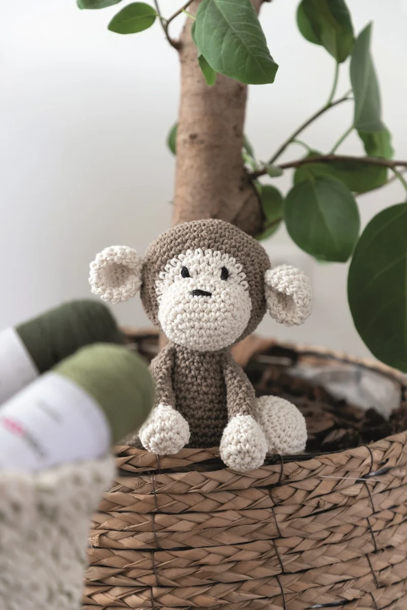 Hoooked DIY kit - Monkey Mace - taupe