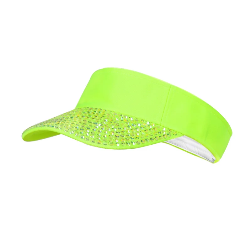 Groene Bling Bling Zonneklep