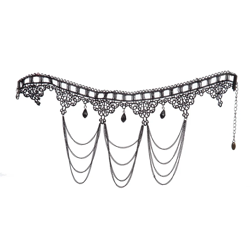 Choker Kant Zwart
