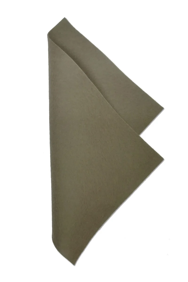Wolvilt - 20x30 cm - grijs