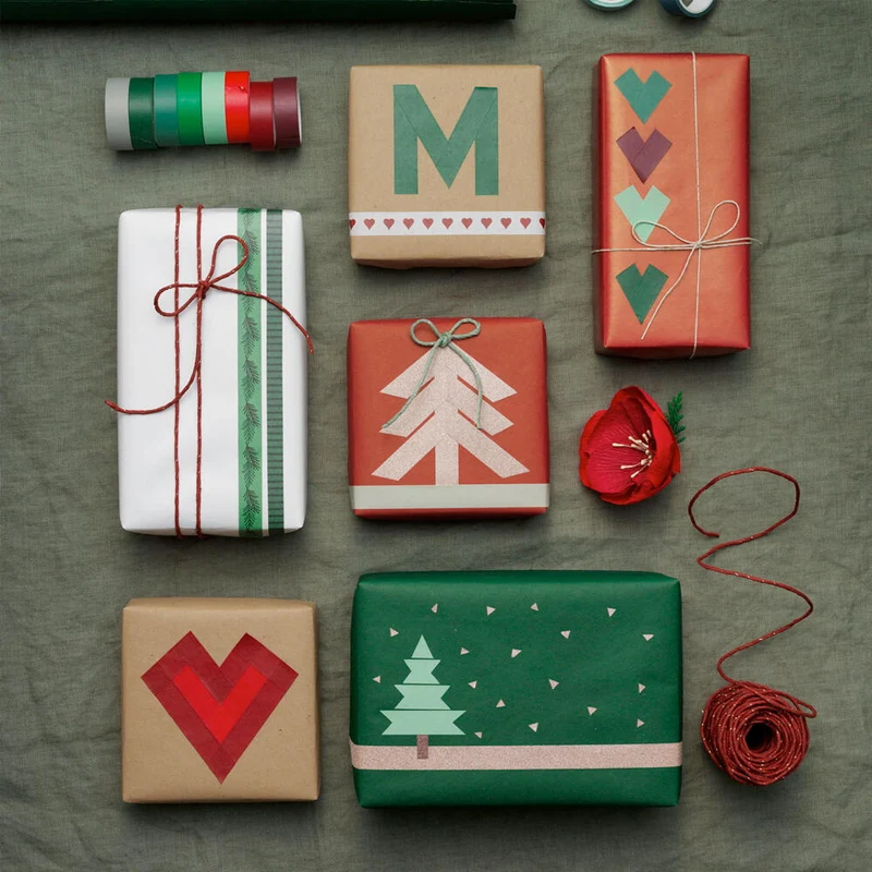 cadeautjes met paper tape