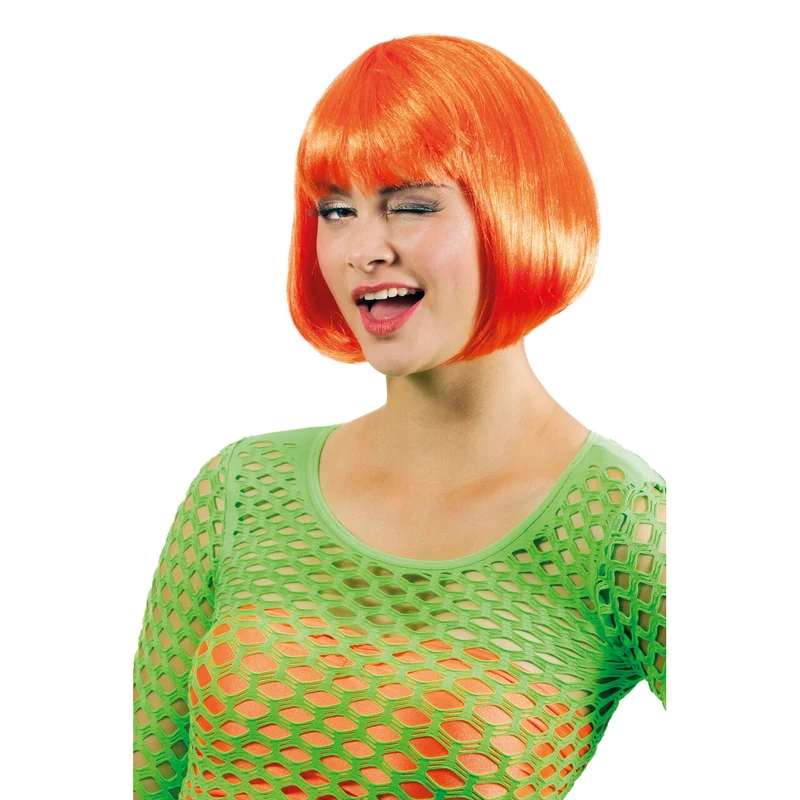 Bobline Pruik Neon Oranje