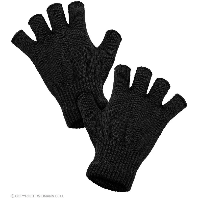 Vingerloze Handschoenen Zwart Handig Warm