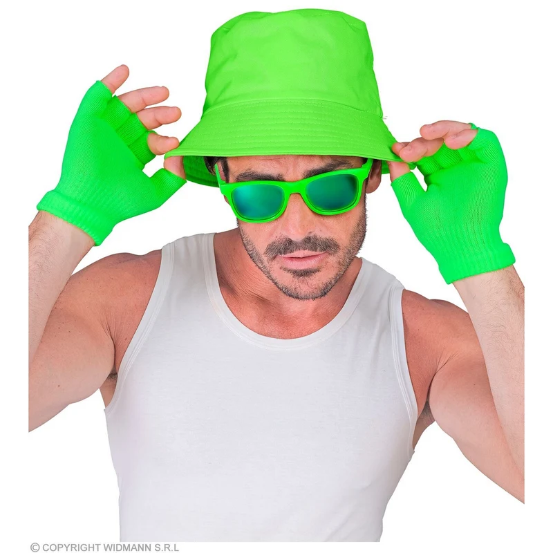 Vingerloze Handschoenen Neon Groen Handig Warm