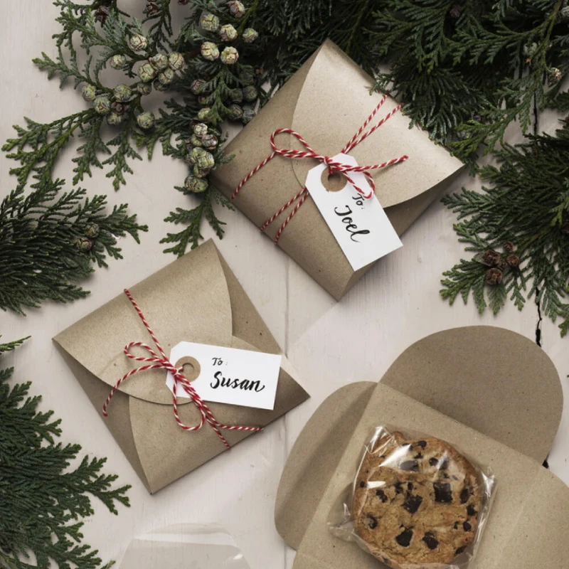 cadeaudoosjes voor kerstkoekjes