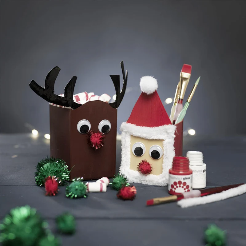 kerst melkpakjes
