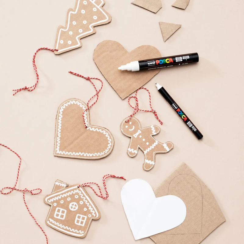 kartonnen gingerbread hangers