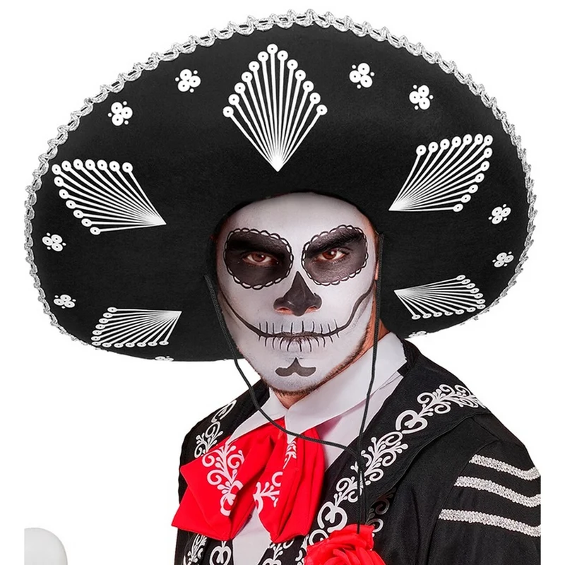 Mexicaanse Sombrero Zwart