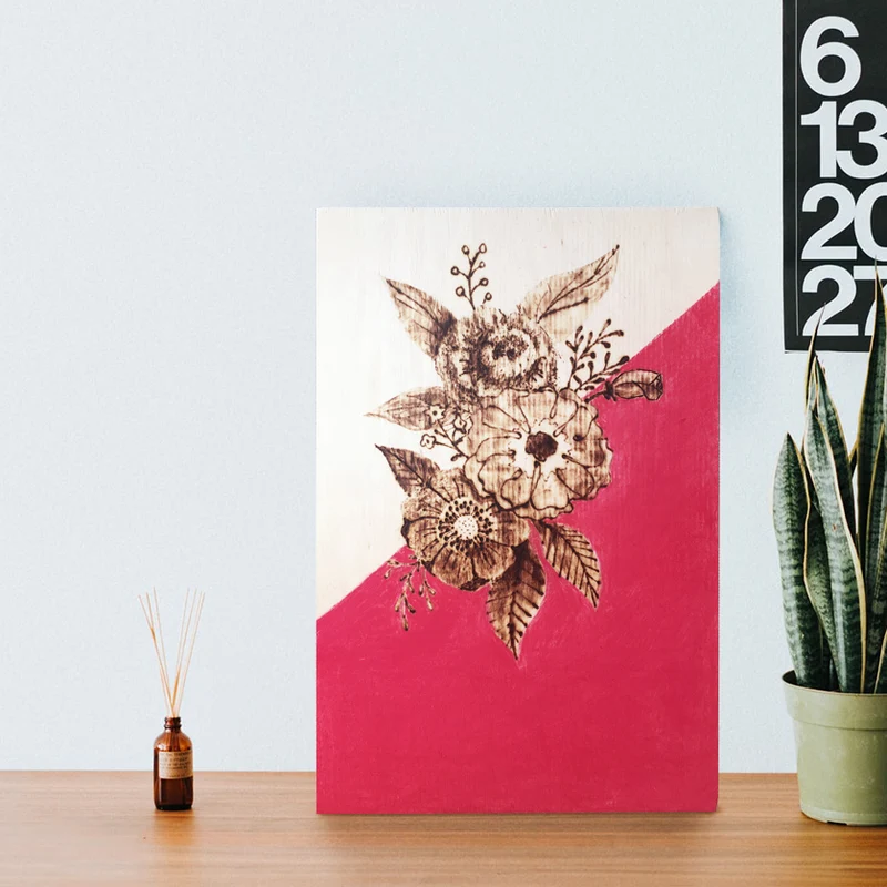 houtbrandkunst met krijt