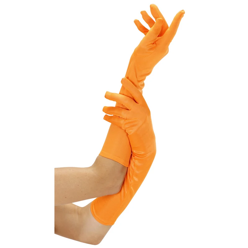 Handschoen Lang Neon, Oranje