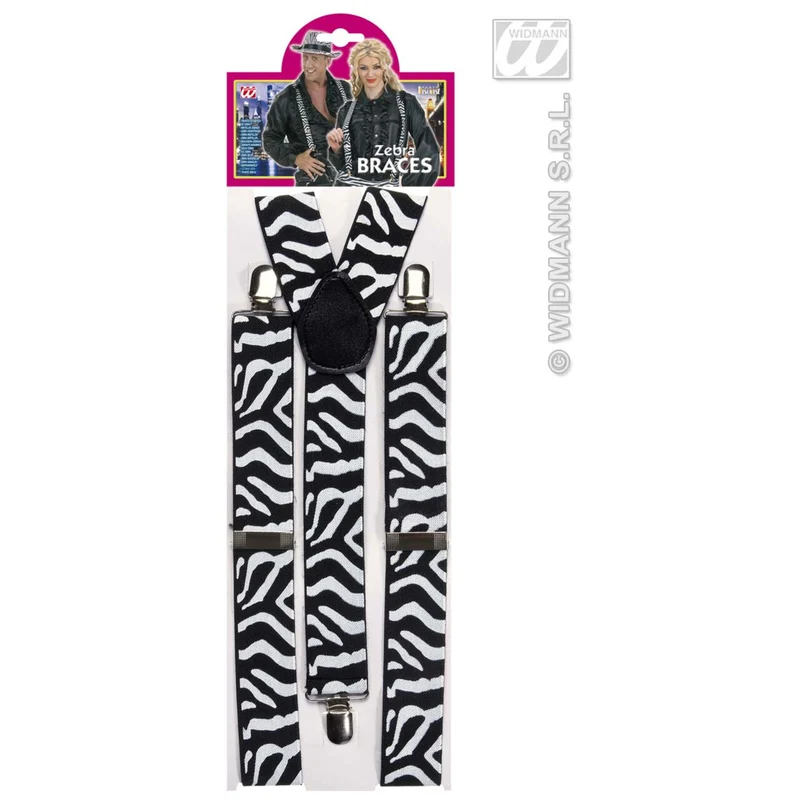 Riem Zebra Zwart / Wit