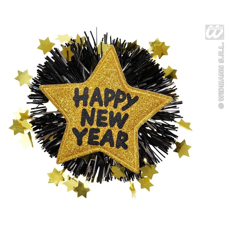 Broche Happy New Year Goud
