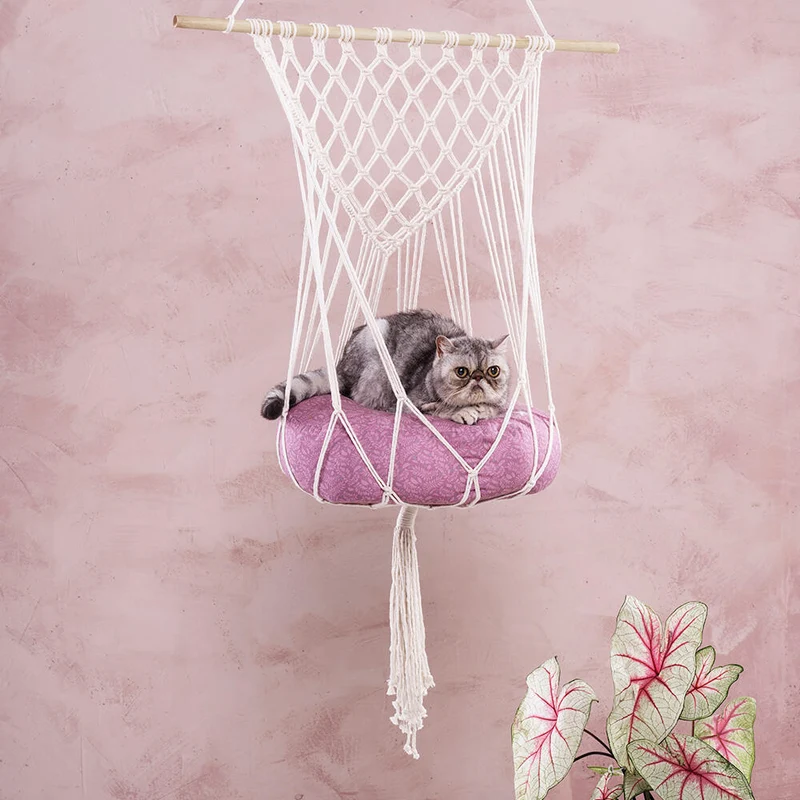 macramé kattenbankje