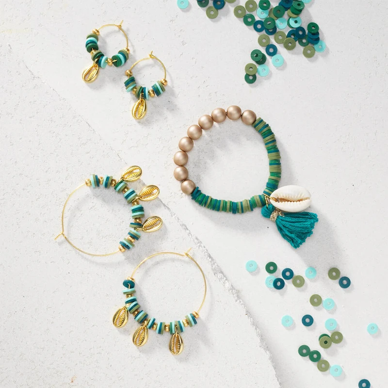 sieraden met schelpen