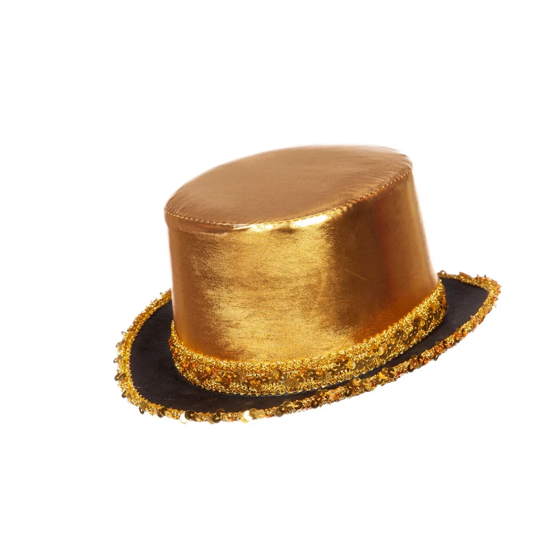 Hoge Hoed Go For Gold Met Paillettenband